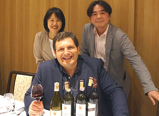 モリスファームズオーナーのジュリオパレンティーニ氏と