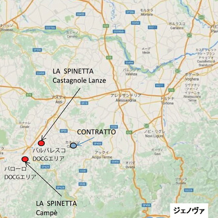 ピエモンテ地図