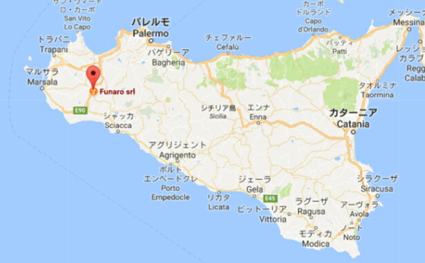シチリア地図