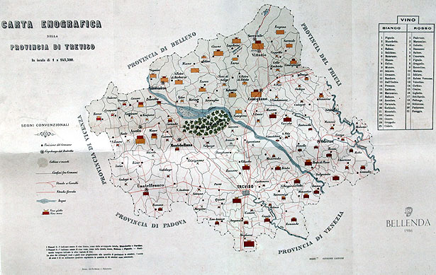 ヴェネト州の古い地図