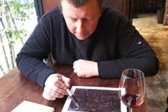 インタビュー中