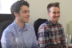 インタビュー中