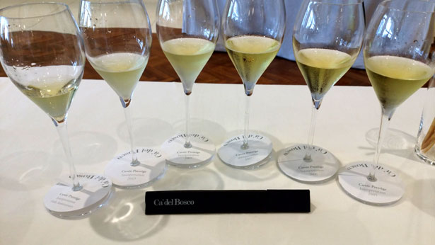 キュヴェプレステージ垂直試飲