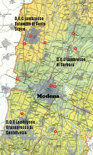モデナ地図