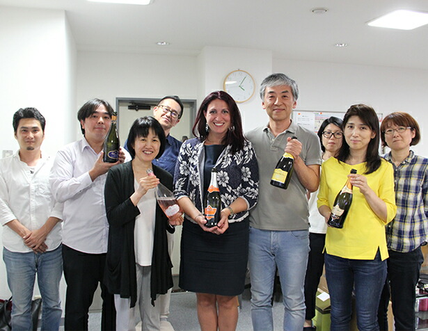 レ コンテッセ社 フランチェスカ チェオットさんとトスカニースタッフ