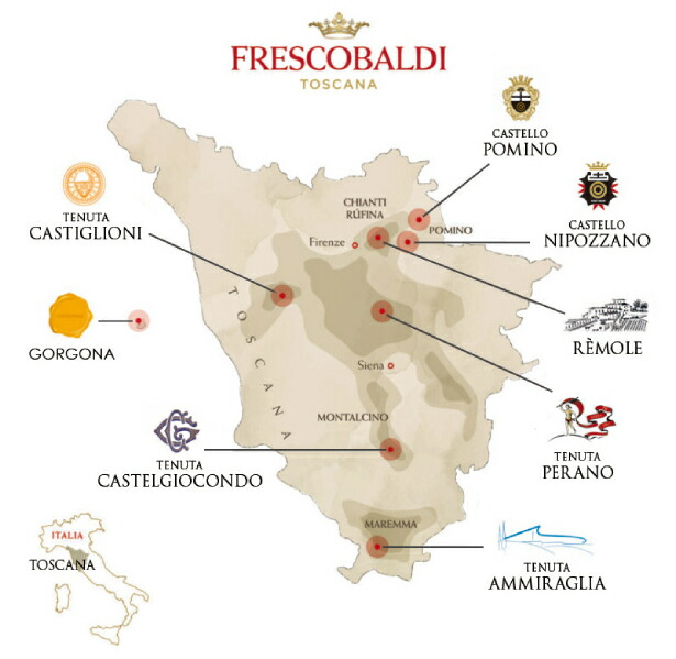 トスカーナ地図