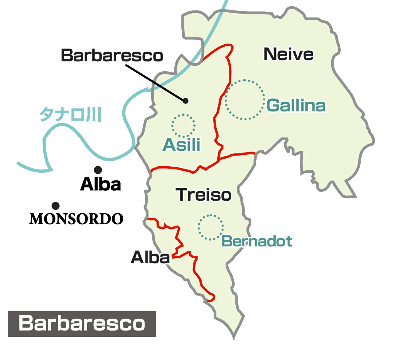 バルバレスコ地図
