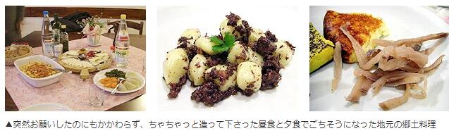 ご馳走になった料理