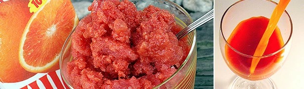 半解凍の濃厚シャーベット