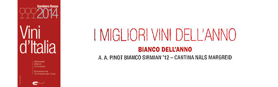ガンベロロッソ2014年度版で年間最優秀白ワインに輝いたピノビアンコ「シルミアン」