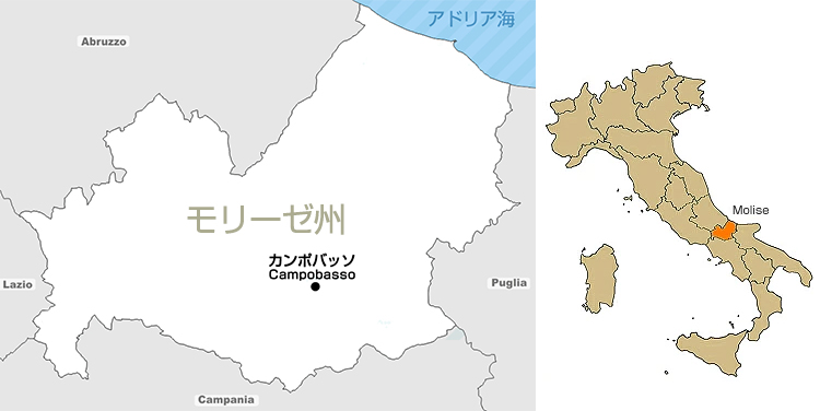 モリーゼ Molise　地図