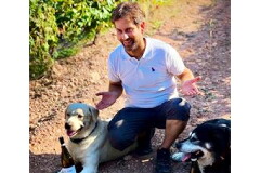 ロジェール氏と愛犬