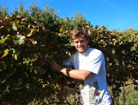 ダニエーレ ピッチニン氏と畑