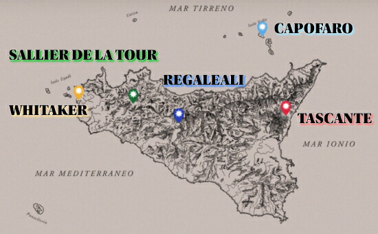 5つのテヌータ地図